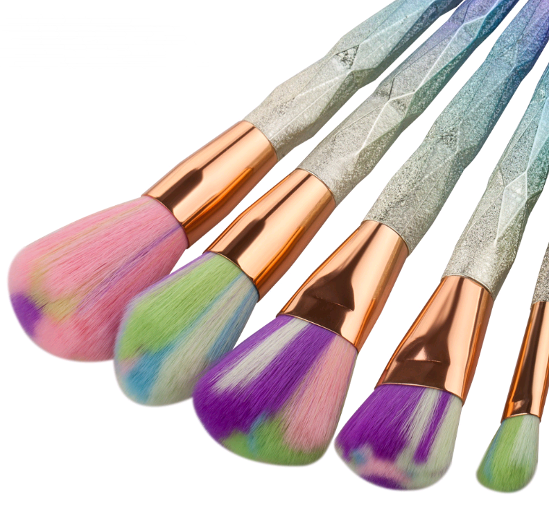 7 makeup brushes, makeup tools, diamond makeup brush foundation brush 7 makeup brushes, makeup tools, diamond makeup brush foundation brush